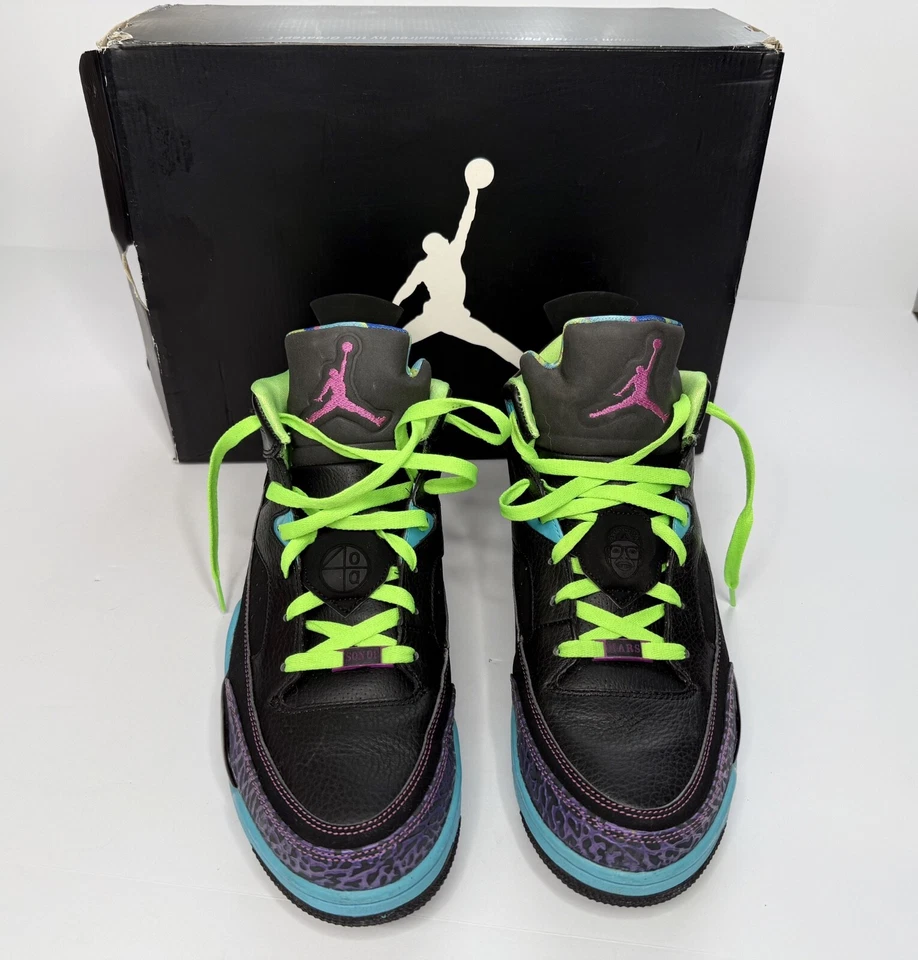 Zapatos para hombre Jordan Son of Mars Low Bel-Air talla 13 púrpura azul 580603 019 - 2013 Foto 4 de 4