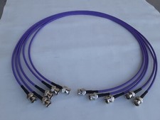 12Ghz 4K UHD-SDI BNC Male to BNC Male Belden 4855R Mini RG59 5 Pack Violet 10ft