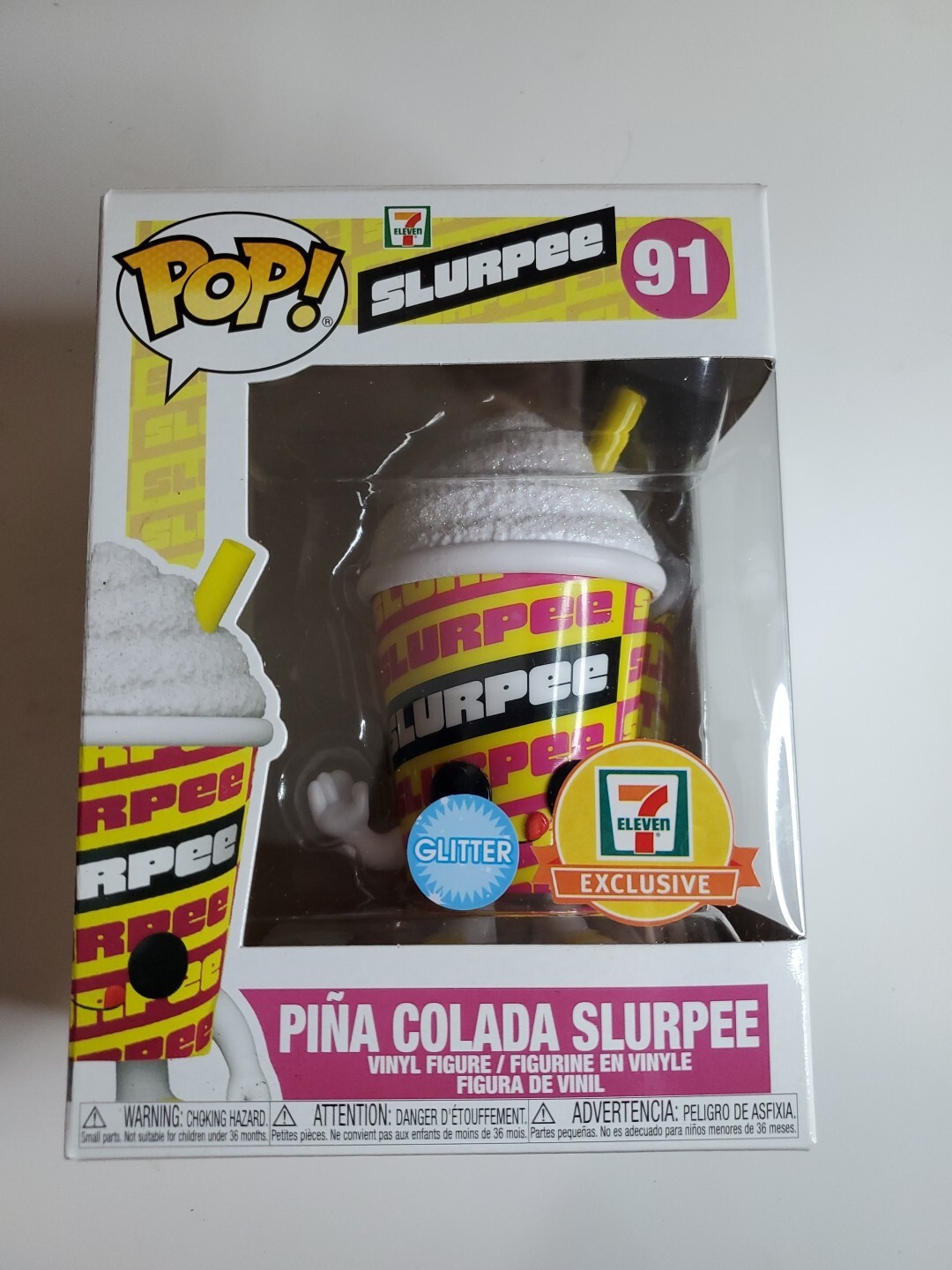 Funko Pop! 7-11 Pina Colada Slurpee #91 Glitter 7-11 Exclusive Vinyl Figure