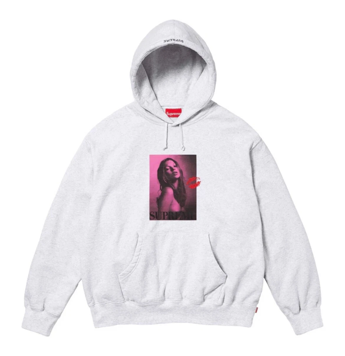 Sweat à capuche Supreme Kate Moss gris cendre XXL à la main