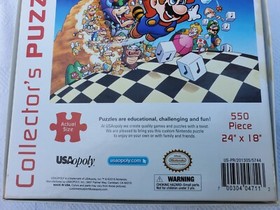 Super Mario Bros 3 Nintendo NES Collector&rsquo;s Puzzle 550 piece 24" x 18" CIB NICE!