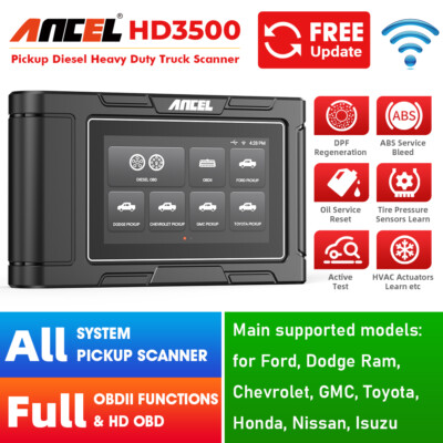 HD Diesel Light Truck Pickup Scanner All System Diagnostic Tool DPF Regen ABS