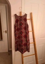 Urban Outfitters Burgundy Boho Pattern Vest Dress