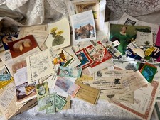 JUNK JOURNAL EPHEMERA LOT SPECTACULAR 250 PIECES HUGE VARIETY MUST READ  SEE
