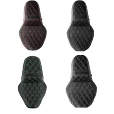 2-UP Diamond Stitch Seat For Harley Road King 1997-07 Street Glide 2006-07