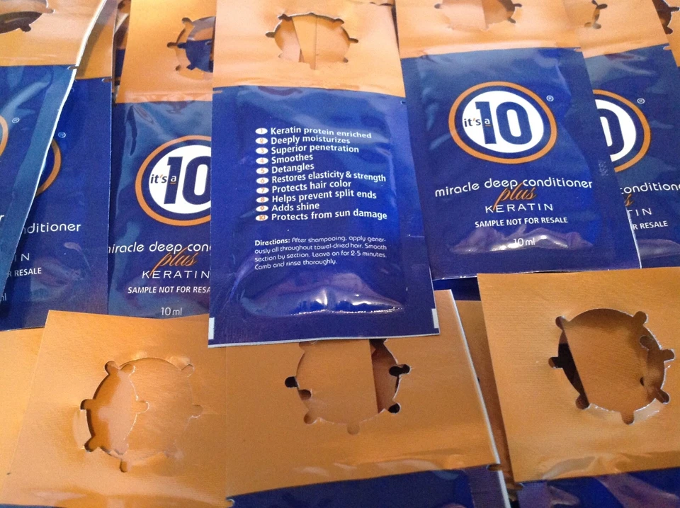 it's a 10 Miracle Deep Conditioner Plus Keratin 10 ml 110 Sample Packs Damaged - Image 2 of 4