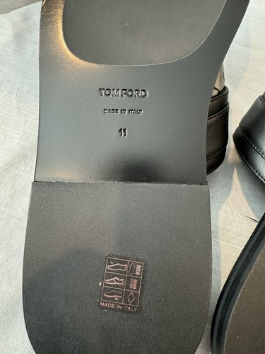 Tom Ford Logo-Embellished Flip-Flops Size US 11 NEW IN BOX $990 MSRP - Picture 8 of 12