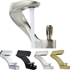 Single Handle Bathroom Vanity Sink Faucet Lavatory Vessel Waterfall Basin Mixer