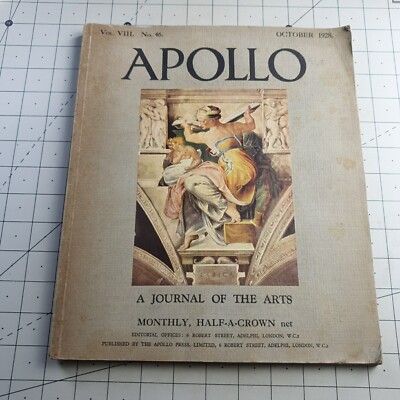 Apollo Journal of the Arts Vol 8 VIII 46 1928 Paperback Book