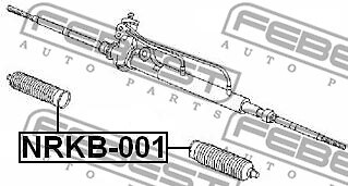 NRKB-001 FEBEST Bellow, steering for NISSAN