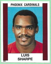 1988 Panini Mini Football Album Sticker Luis Sharpe #391 Phoenix Cardinals👍