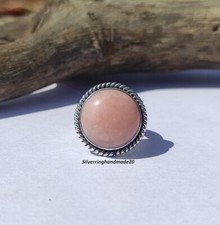 Sunstone Solid 925 Sterling Silver Statement Handmade Women Ring, All Size M1643