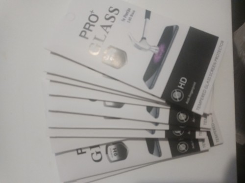 pro glas screen protector Iphone 7 Plus box of 10 PCs brand new 2.5D BLACK - Picture 5 of 5
