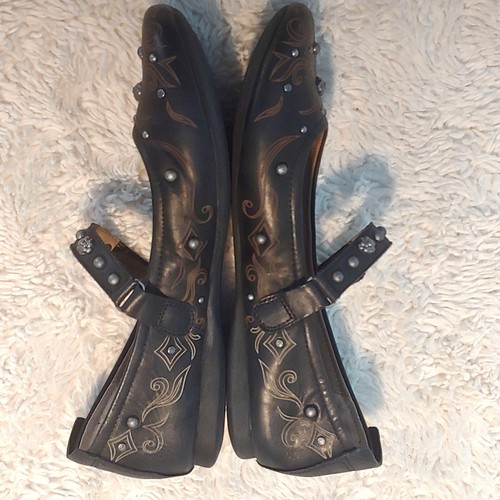OYBT Studded Artsy Ballet Flat Maryjanes Padded Adjustable Strap 6.5 - Picture 4 of 7
