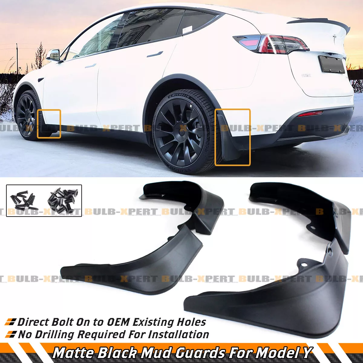 Tesla model y rear mud flaps deals