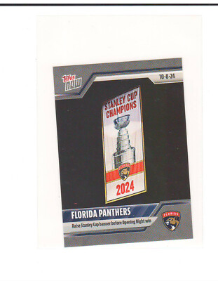 2024-25 Topps Now NHL Stickers #2 Florida Panthers Stanley Cup Banner