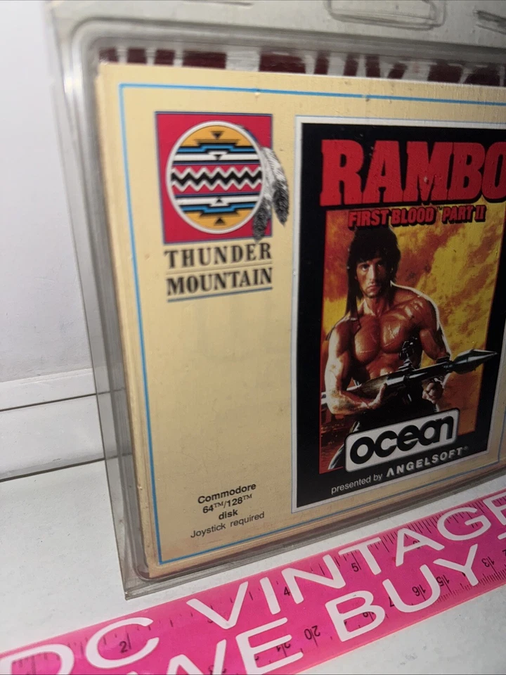 Rambo First Blood Part II Thunder Mountain Commodore 64/128 Factory Sealed C64 - Image 2 of 4