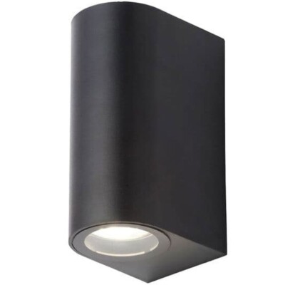 Coast Iona schwarze Up & Down Wandleuchte - CZ-35705-BLK