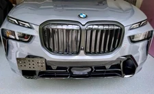 Front Bumper Tow Hook License Plate Tag Mount Bracket For BMW X7 2023 -2026 New