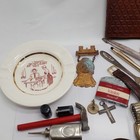 Vintage Estate Junk Drawer Lot Elvis pins Cross pen Mickey Watch 1913 RI Medal — photo 4