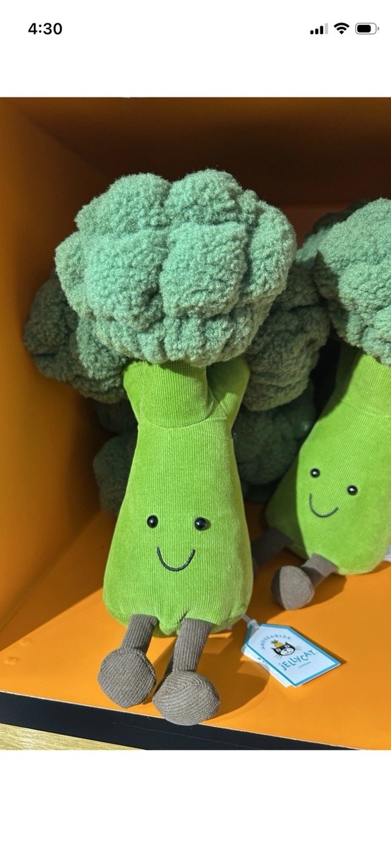 JELLYCAT AMUSEABLES BROCCOLI PLUSH. NWT. EXCLUSIVE || AUTHENTIC