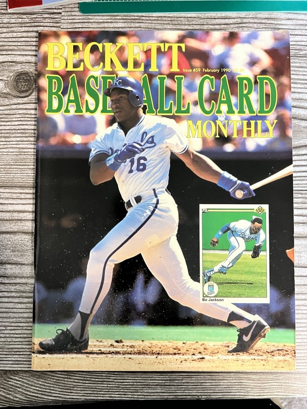 Beckett Baseball Card Monthly February 1990 Issue #59 Bo Jackson Gregg Olson