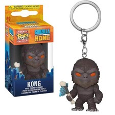 Funko Pop Llaveros de Bolsillo Godzilla VS. Kong Vinilo Figura Llavero Juguetes Acción F