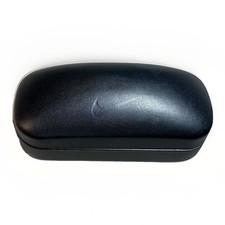 Authentic Nike Vision Hard Clamshell Eyeglasses Case Black "Just Do It" EUC