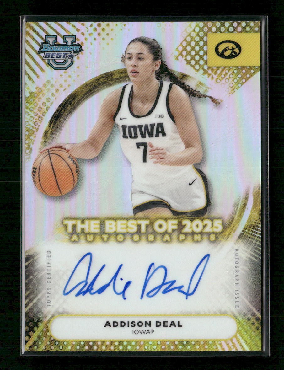 2025-26 Bowman Best U Addison Deal Best of 2025 Auto Refractor #BA-AE