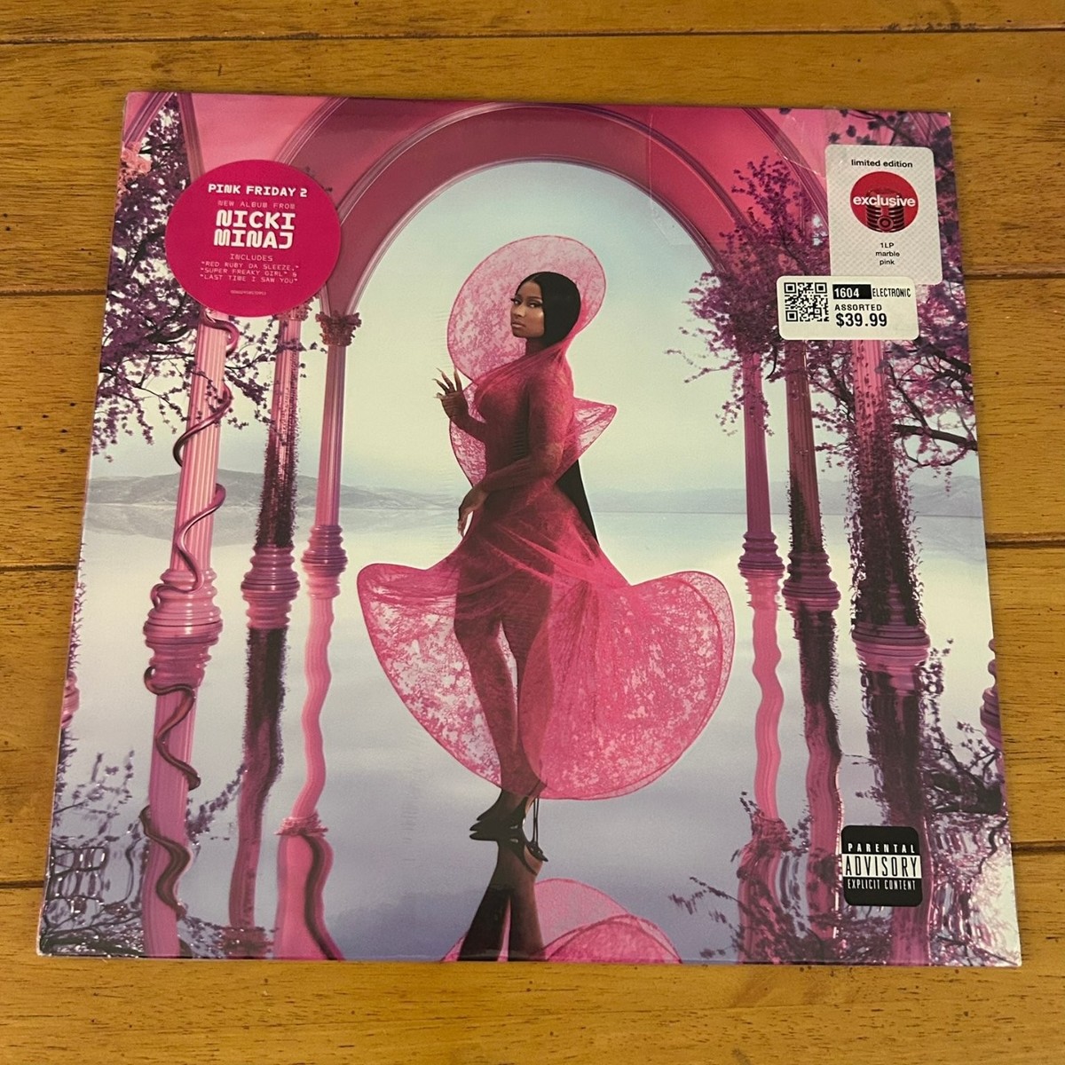 Nicki Minaj – Pink Friday 2 LP Record 2023 Marble Pink Vinyl