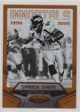 2016 Certified Immortals Mirror Orange 182/225 Shannon Sharpe #104 HOF 0q3