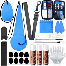 Cleaning kit with Case Clarinet Flute Cleanser Maintenance Kit with Cork Grease