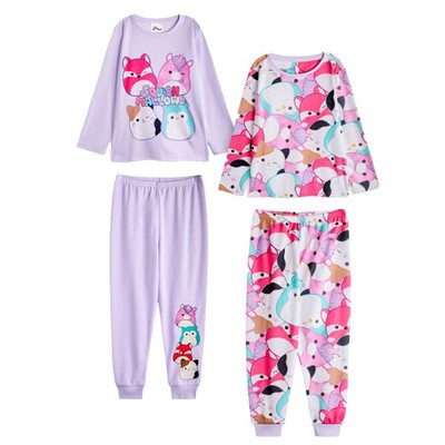 Squishmallows - Schlafanzug mit langer Hose für Mädchen(2er-Pack) (NS8763)