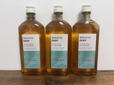 X3 Bath  Body Works Breathe Deep Eucalyptus Lavender Body Wash Foam 10 fl oz