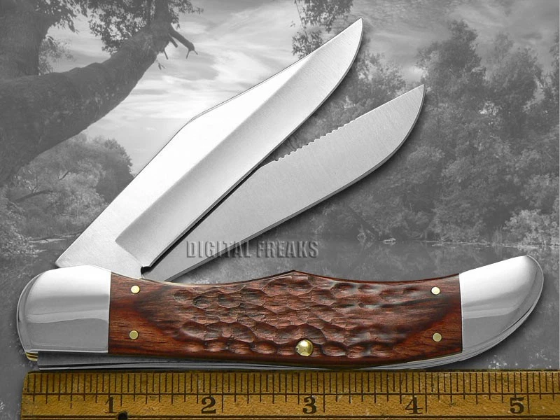 Case xx Knives Large Folding Hunter Jigged Rosewood Pocket Knife Stainless 00189 - Image 3 of 4