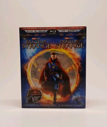 Dr Strange 3D Blu Ray + Blu Ray + Slip Cover Cinematic Universe Edition