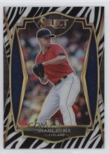2021 Panini Select Premier Zebra Prizm Shane Bieber #177 5m1