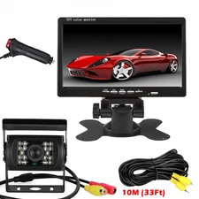7'' Backup Camera and Monitor Kit System Reversing Night Vision For Truck RV Car