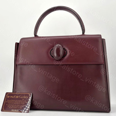 Cartier Handbag Must Line Authentic Item from Japan Handle Damage