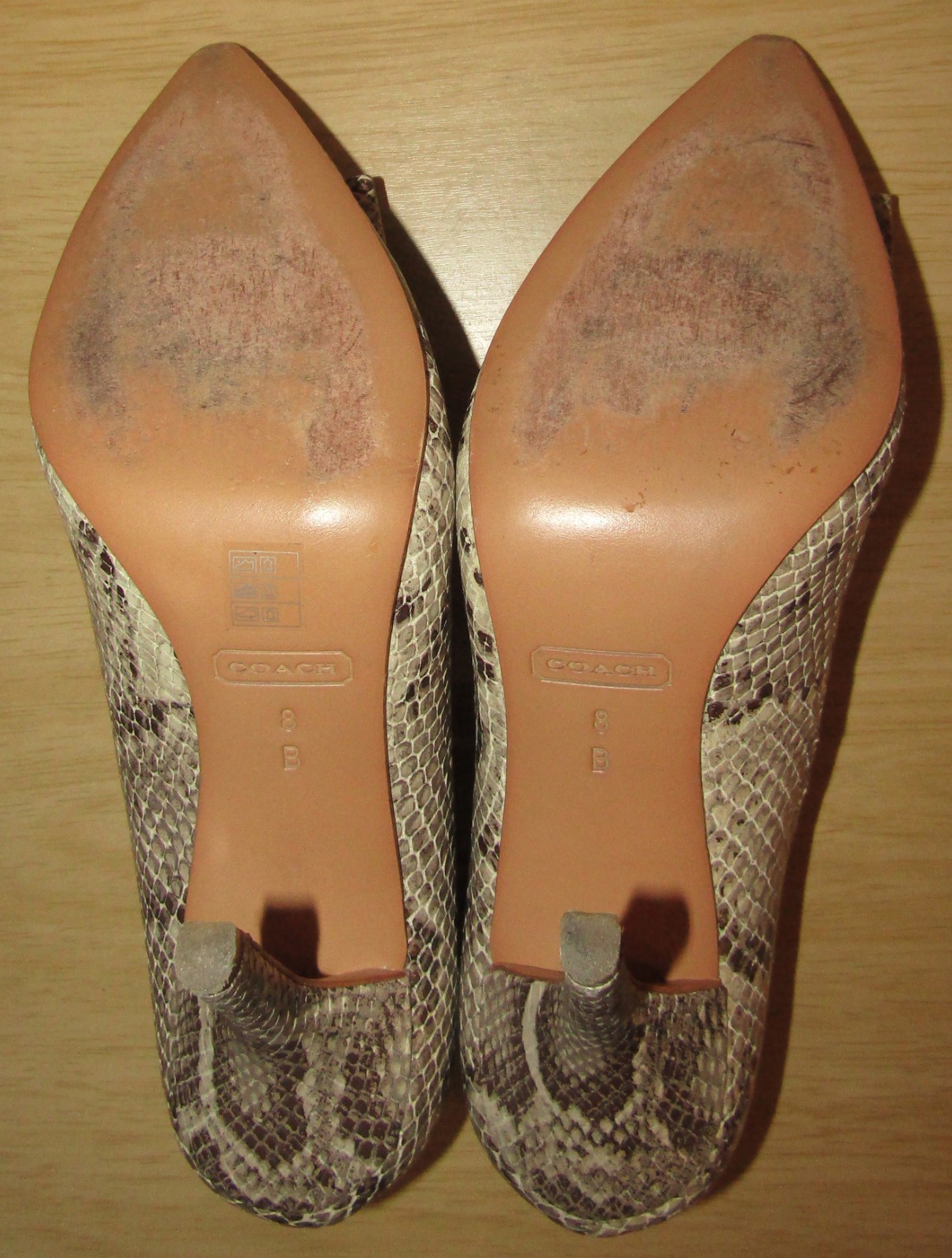 EUC Coach Landrie Python Snake Embossed Leather H… - image 10