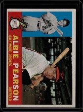 1960 Topps Baseball #241 Albie Pearson, Vg, Baltimore Orioles