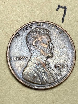 1912 (P) LINCOLN WHEAT CENT, ''EXTREMELY FINE'' condition #7