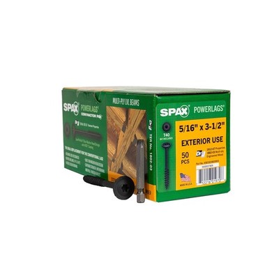 Spax Powerlags 3-1/2 in. L Star Washer Head Construction Screws 50 pc