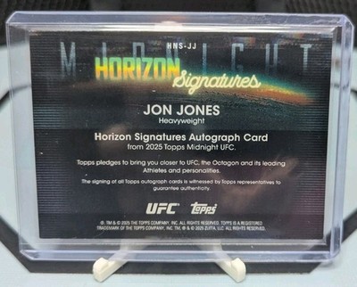 Jon Jones Horizon Signature Auto 2025 Topps Midnight UFC | eBay