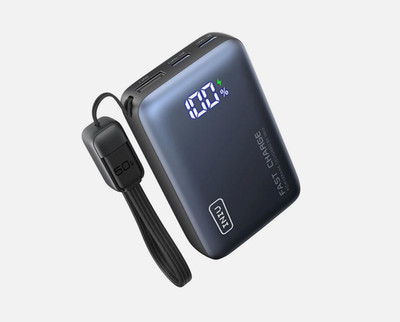 INIU - Pocket Pro 10K Slim 45W PD Power Bank with Detachable USB-C Cable, Fas...
