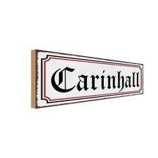 Holzschild 10x27 cm Carinhall Deko Geschenk Holz Schild