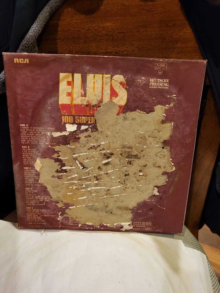 ELVIS 100 SUPER ROCKS 7LP RCA GERMANY 1976 NM VINYL POSTER ROCKABILLY BOX SET - Image 4 of 4