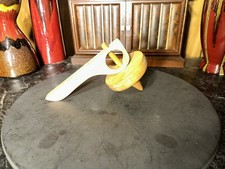 Vintage Wooden Top Spinner Toy Maple Wood Primitive Hand-Made 7"