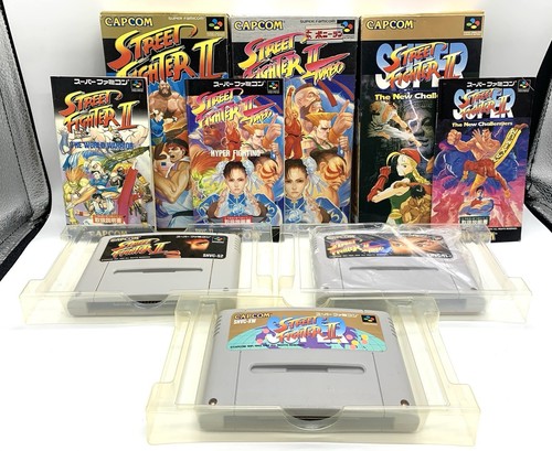 Street Fighter 2 turbo SUPER SFC Super Famicom Japan NTSC-J 3Gmes testato funzionante