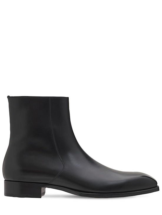 Tom Ford - КОЖАНЫЕ БОТИЛЬОНЫ ДЛИНОЙ 27 ММ - черный 306490₽